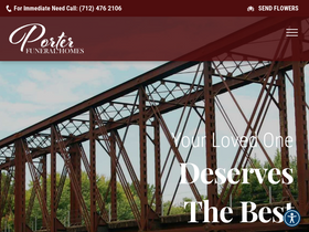 'porterfuneralhomes.com' screenshot