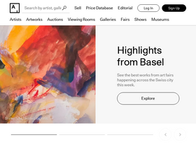 'artsy.net' screenshot