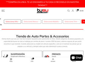 bubuautoparts.com homepage screenshot