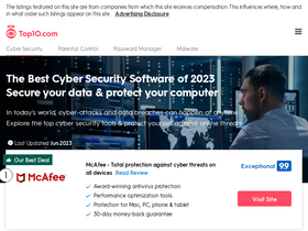 'top10cybersecurity.com' screenshot