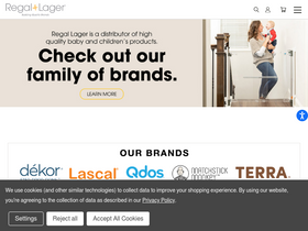 Regal Lager homepage screenshot