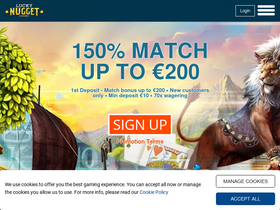 'luckynuggetcasino.com' screenshot