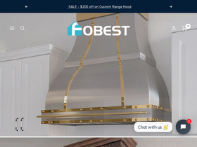 Fobestappliance homepage screenshot