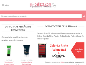 'mi-belleza.com' screenshot