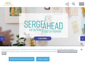 'babylock.com' screenshot