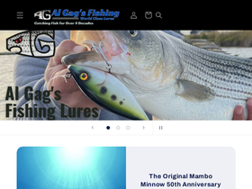 algagsfishinglures.com homepage screenshot