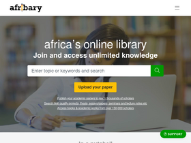 'afribary.com' screenshot