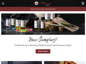 'theflamingcandle.com' screenshot