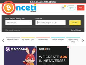 'onceti.com' screenshot