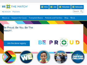 'bethematch.org' screenshot