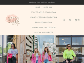 shopsassyqueenstore.com homepage screenshot