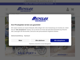 'bicycles.de' screenshot