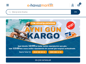 'e-havuzmarket.com' screenshot