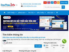 'dauthau.asia' screenshot