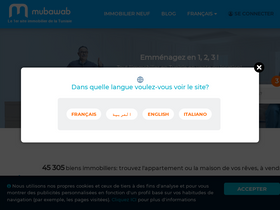 'mubawab.tn' screenshot