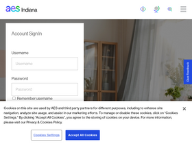 'aesindiana.com' screenshot