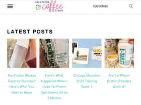'champagneandcoffeestains.com' screenshot