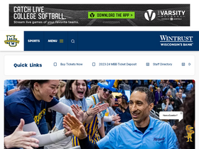 'gomarquette.com' screenshot