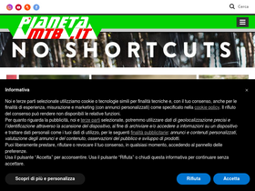 'pianetamountainbike.it' screenshot
