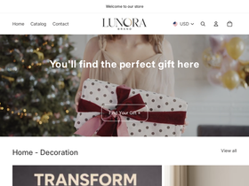 Lunora Brand website screenshot