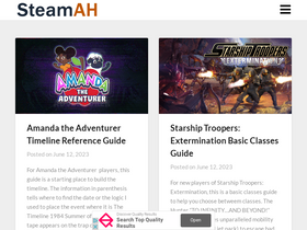 'steamah.com' screenshot