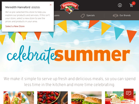 'hannaford.com' screenshot