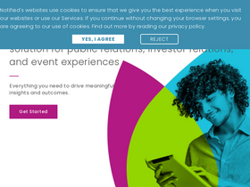 'notified.com' screenshot