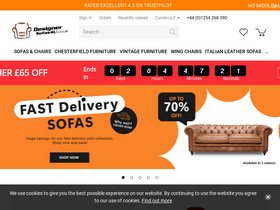 'designersofas4u.co.uk' screenshot