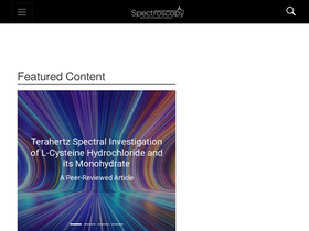 'spectroscopyonline.com' screenshot