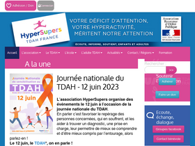 'tdah-france.fr' screenshot