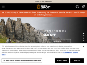 'findmespot.com' screenshot