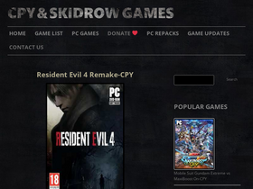 'cpyskidrow.com' screenshot
