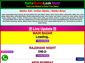 'sattamatkaleak.mobi' screenshot