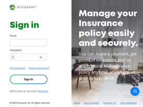 'myassurantpolicy.com' screenshot