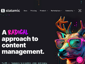 'statamic.com' screenshot