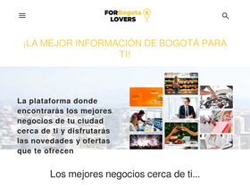 'forbogotalovers.com' screenshot