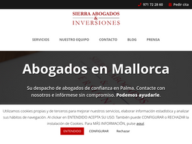'sierraabogados.es' screenshot