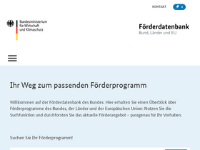 'foerderdatenbank.de' screenshot
