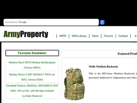 'armyproperty.com' screenshot