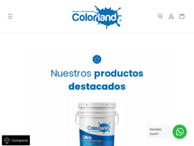 colorland. homepage screenshot