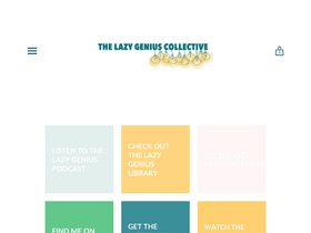 'thelazygeniuscollective.com' screenshot