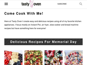'tastyoven.com' screenshot