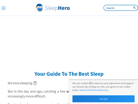 'sleep-hero.co.uk' screenshot