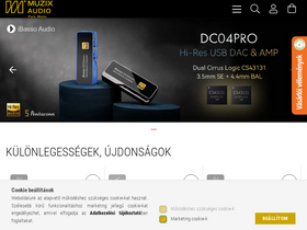 'muzix.hu' screenshot
