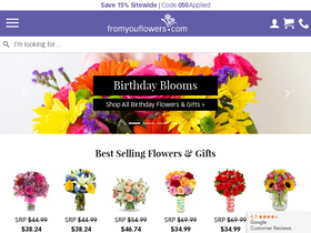 'fromyouflowers.com' screenshot