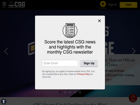'csgcards.com' screenshot