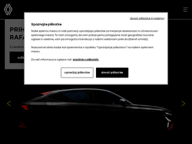 'renault.si' screenshot