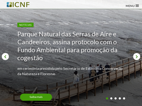 'icnf.pt' screenshot