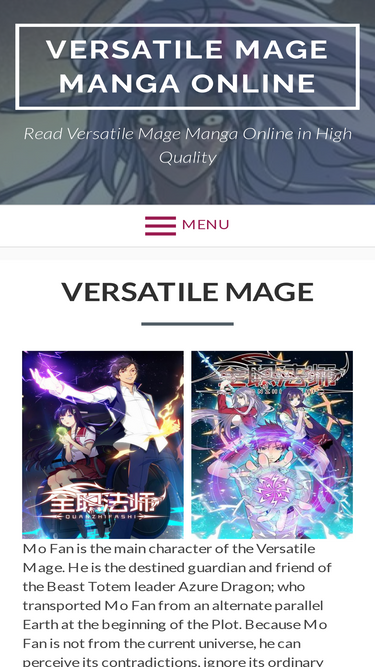 Read Versatile Mage Manga Online in High Quality