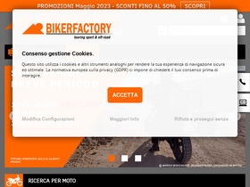 'bikerfactory.it' screenshot